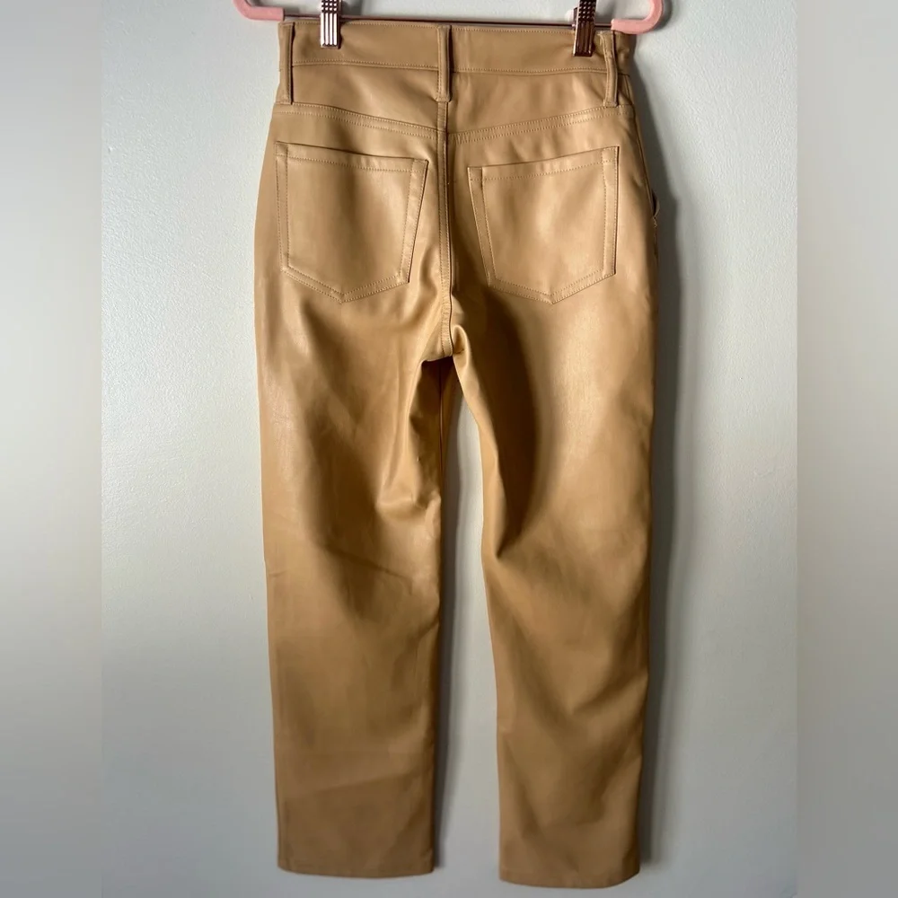 Hollister Women's Leather Tan Pants - Picture 2 of 5